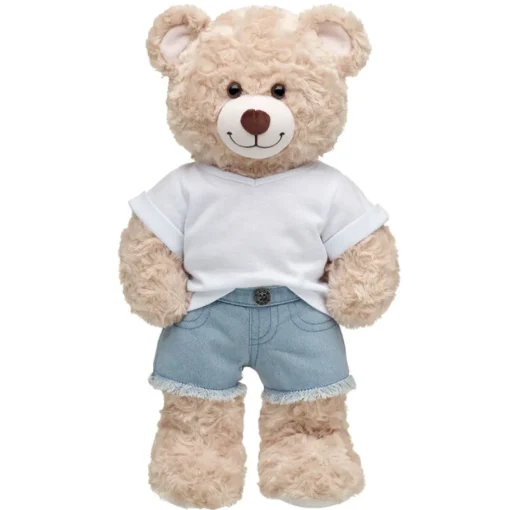 Build-A-Bear Ropa Bermuda Jean Flecos