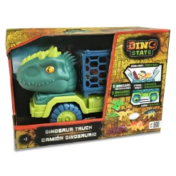 Dino State: Camión De Dinosaurios X6 Figuras Con Accesorios