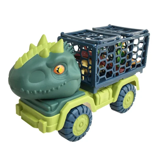 Dino State: Camión De Dinosaurios X6 Figuras Con Accesorios