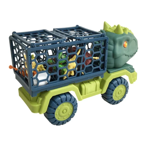 Dino State: Camión De Dinosaurios X6 Figuras Con Accesorios