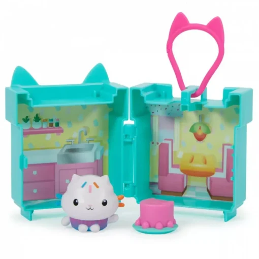 Gabby'S Dollhouse Mini Set De Juego C/Clip Cakey Cat