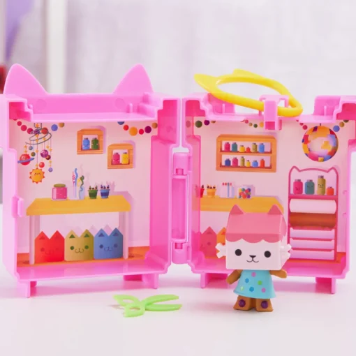 Gabby'S Dollhouse Mini Set De Juego C/Clip Baby Box Cat
