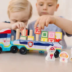 Melissa & Doug Camión De Madera Abc De La Patrulla Canina