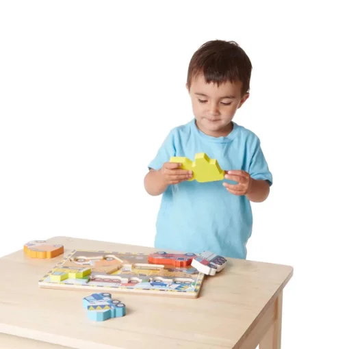 Melissa & Doug Rompecabezas Construcción Chunky 6 Pzs.