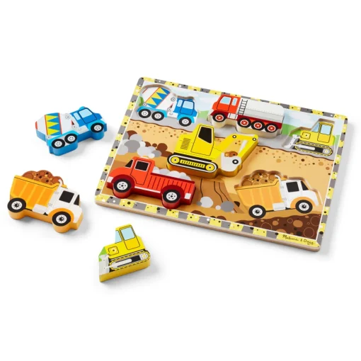 Melissa & Doug Rompecabezas Construcción Chunky 6 Pzs.