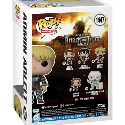 Pop Animation:  Aot S5- Armin Arlert Clasico Fig. Vinil