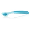 Set De Cucharas X3 De Color Aqua Con Borde Suave