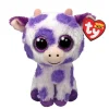 Ty Beanie Boos Ethel Vaca Con Manchas Violeta