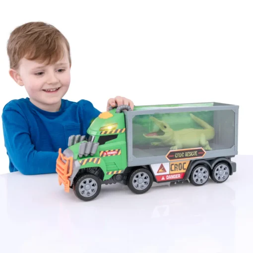 Tz Monster Moverz Set Rescate De Cocodrilo